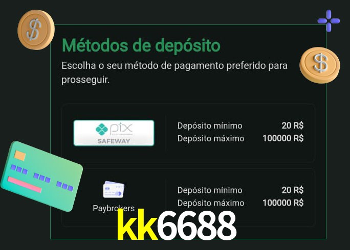 O cassino kk6688 oferece uma grande variedade de métodos de pagamento